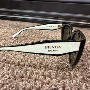 Prada Black and White Sunglasses